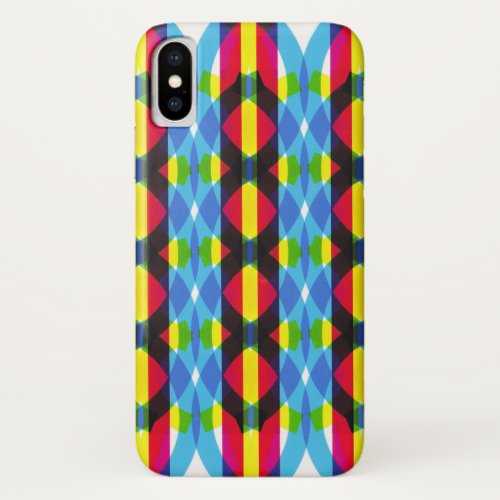 DNA colorful graphic iPhone X Case