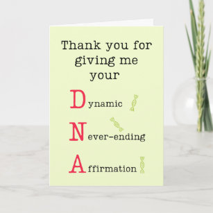 DNA Dad funny quote Father’s Day Card