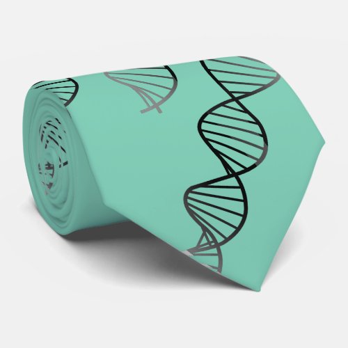 DNA Double Helix Graphic Your Choice of Color Neck Tie