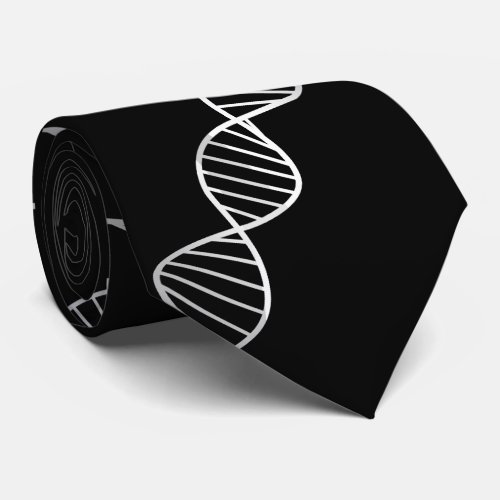 DNA Double Helix Graphic Your Choice of Color Tie