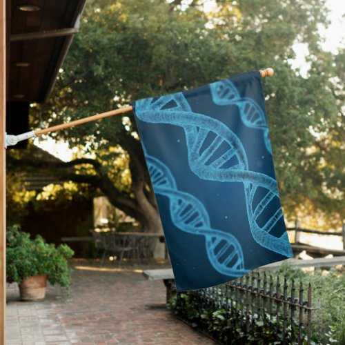 DNA Double Helix House Flag