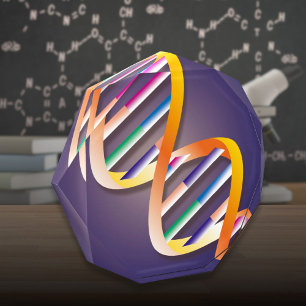 DNA Double Helix Modern Cool Science Acrylic Award