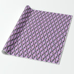 DNA Double Helix Science Design Wrapping Paper<br><div class="desc">DNA Double Helix Science Design Wrapping Paper with customizable background color.</div>