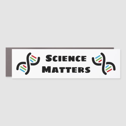 DNA Double Helix Science Matters Design Car Magnet