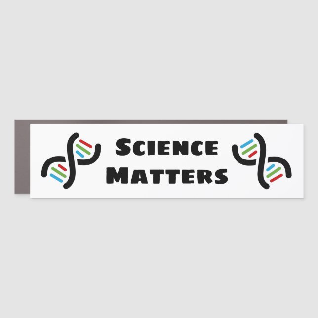 DNA Double Helix Science Matters Design Car Magnet (Front)