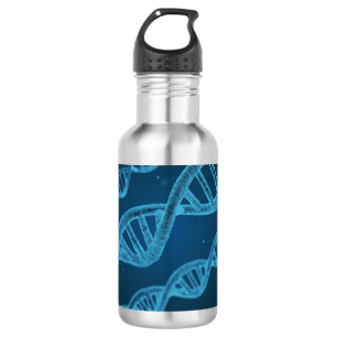 DNA Double Helix Stainless Steel Water Bottle