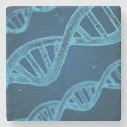 DNA Double Helix Stone Coaster
