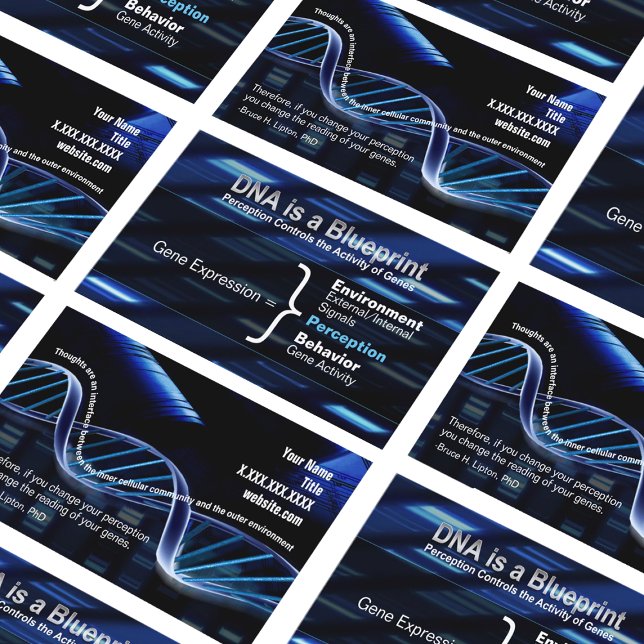 DNA Empowering Business Cards  (Empowering Business Cards About Perception)