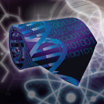 DNA Fingerprint Medical Science Blue Patterned Tie<br><div class="desc">A cool,  trendy and fun medical science-inspired design. The perfect gift for all doctors,  nurses,  scientists,  science teachers,  lab technicians,  science students,  and any science geek in your life (including you)! Cool Atomic Structure Pattern Science Tie</div>