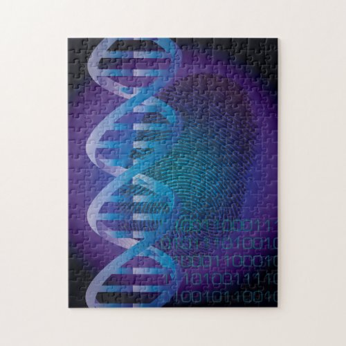 DNA Fingerprint Medical Science Jigsaw Puzzle