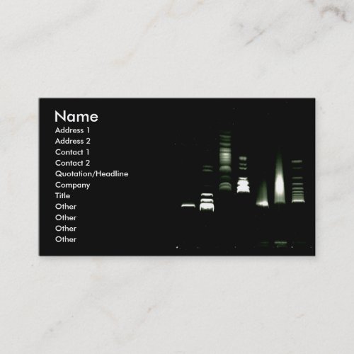 DNA Gel Electrophoresis Business Card