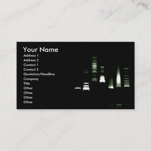DNA Gel Electrophoresis Business Card (inverted)