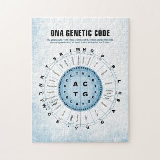 DNA Genetic Code Chart Jigsaw Puzzle
