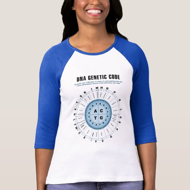DNA Genetic Code Chart T-Shirt (Front)