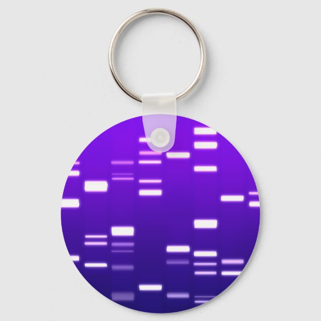 DNA Genetic Code Purple Keychain (Front)