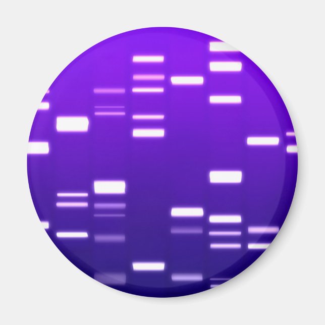 DNA Genetic Code Purple Magnet (Front)