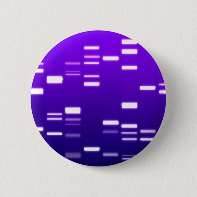 DNA Genetic Code Purple Pinback Button (Front)