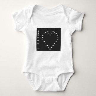 DNA heart on agarose gel Baby Bodysuit