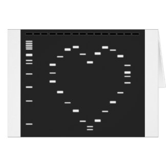 DNA heart on agarose gel Cards