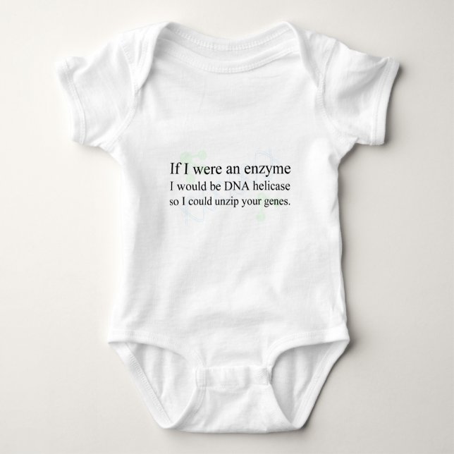 "DNA Helicase" Baby Bodysuit (Front)