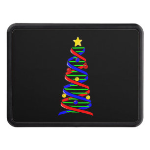 DNA Helix Christmas Tree Life Science Biology Hitch Cover