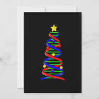 DNA Helix Christmas Tree Life Science Biology