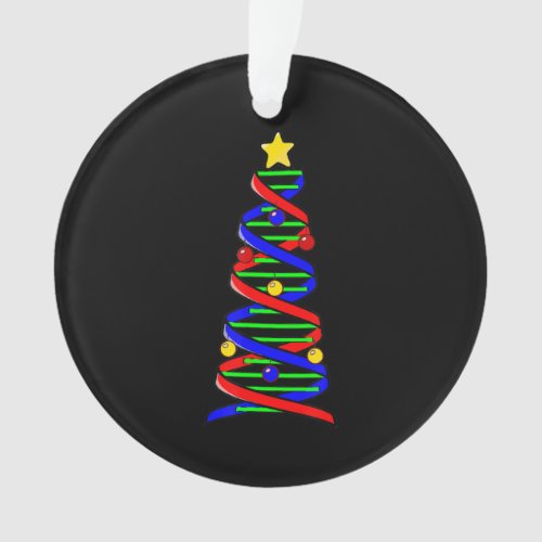 DNA Helix Christmas Tree Life Science Biology Ornament