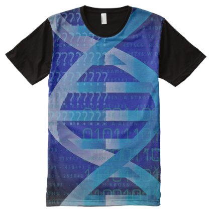 DNA ID Blue All-Over-Print T-Shirt