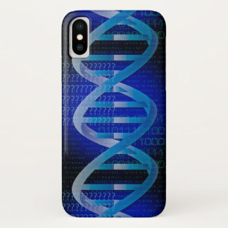 DNA ID Blue iPhone X Case