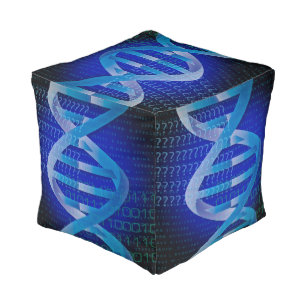 DNA ID Blue Pouf