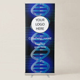 DNA ID Blue Sceience Retractable Banner