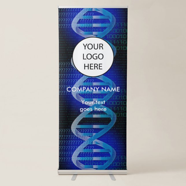 DNA ID Blue Sceience Retractable Banner (Front)
