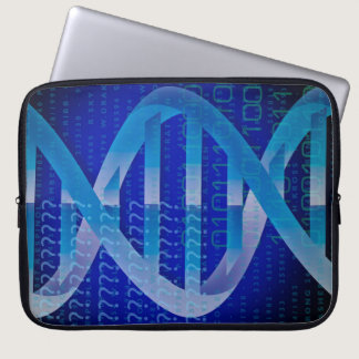 DNA ID Blue Science Laptop Sleeve