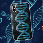 DNA ID Blue Science Modern Cool iPhone X Case<br><div class="desc">A cool,  trendy,  science-inspired design for all scientists,  science teachers,  science students,  and,  in short,  any science geek in your life (and that includes you)! Designed by Thisisnotme©</div>