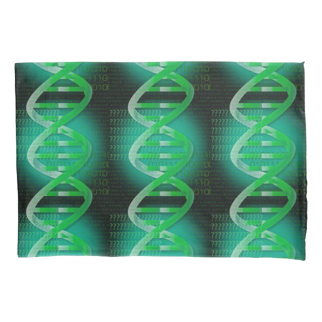 DNA ID Green Pillow Case (Front)