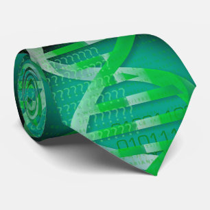 DNA ID Medical Science Green Tie