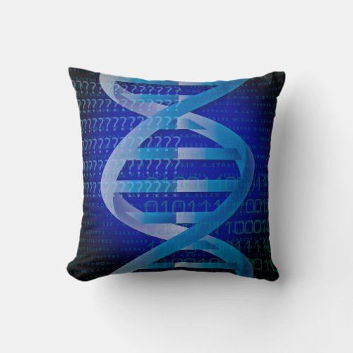 DNA ID Medical Science Throw Pillow