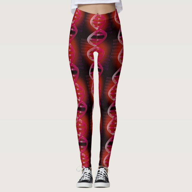 DNA ID Red Science Leggings (Front)