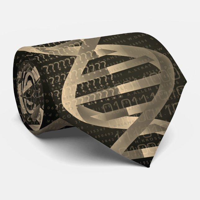 DNA ID Vintage Medical Science Neck Tie (Rolled)