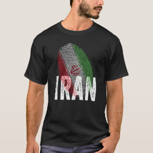 DNA Iranian Proud Iranian Cool Iran Flag T-Shirt