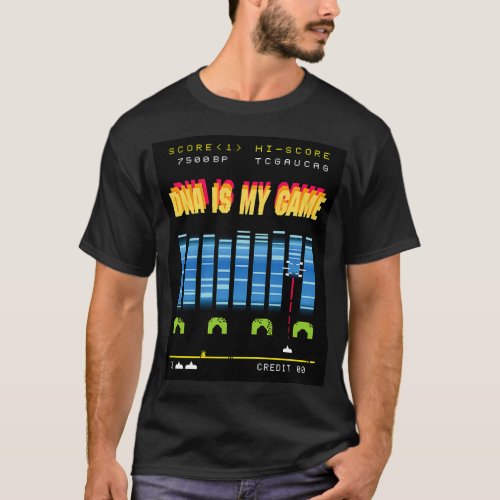 DNA is My Game Funny 80x27s Retro Arcade Parody De T_Shirt