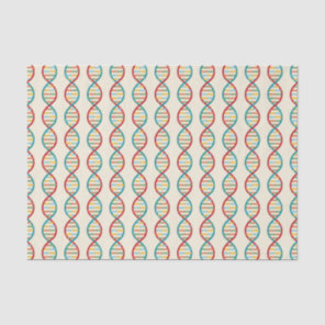 ​​DNA Mid Century Modern STEM Biology Stripe cream Tissue Paper