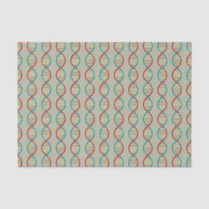 ​​DNA Mid Century Modern STEM Biology Stripe green Tissue Paper