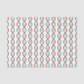 ​​DNA Mid Century Modern STEM Biology Stripe white Tissue Paper