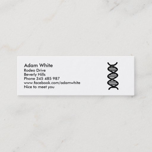 Customizable DNA BUSINESS CARDS