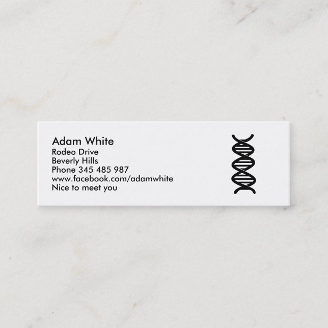 DNA MINI BUSINESS CARD (Front)