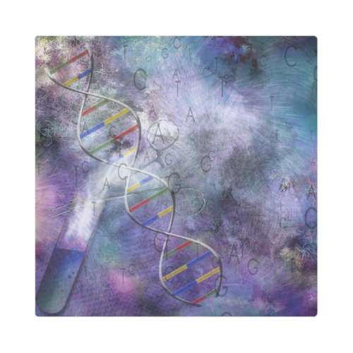 DNA modifications Metal Print