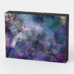 DNA modifications Wooden Box Sign