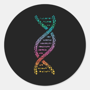 Dna Molecular World Genes Biology Geek Classic Round Sticker