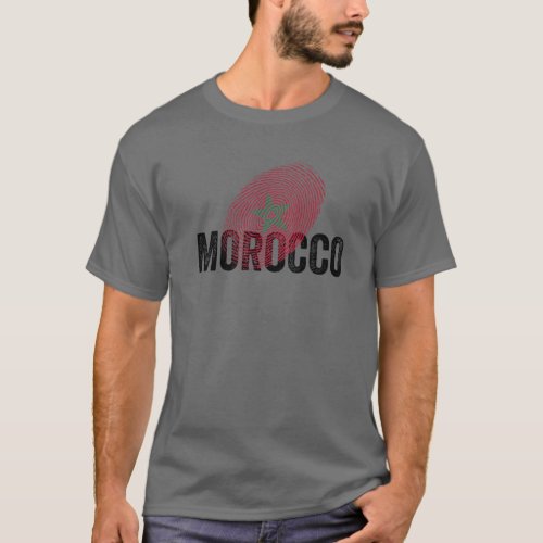 DNA Moroccan African Cool Moorish Proud Morocco Fl T_Shirt